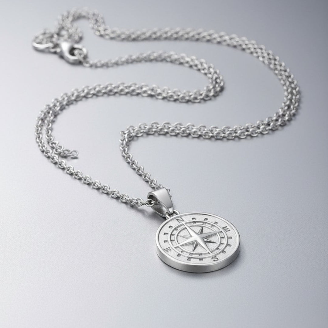 Colar Masculino Bússola North Horizon
